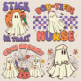 Ghost Nurse Sticker Sheet