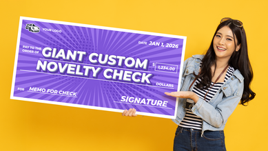 Giant Customizable Novelty Check