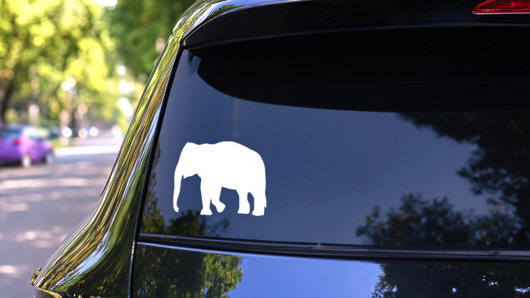 Giant Elephant Sticker on a Rear Car Window (New) example
