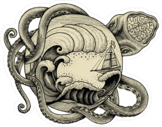 Giant Kraken Sticker