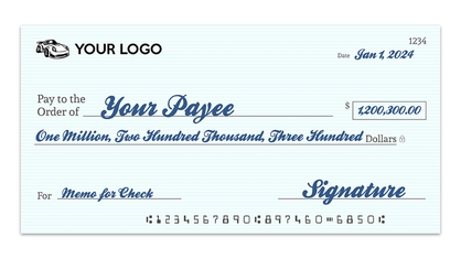 Giant Novelty Check Example