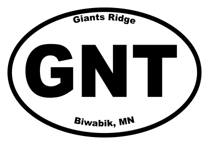 Giants Ridge Oval Sticker