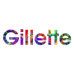 Gillette, Wyoming Colorful Text Sticker