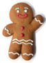 Gingerbread Classic Cookie Hero Isolated Sticker