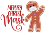 Gingerbread Man Social Distancing Sticker