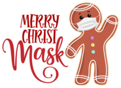 Gingerbread Man Social Distancing Sticker