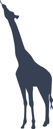 Giraffe Eating Sticker