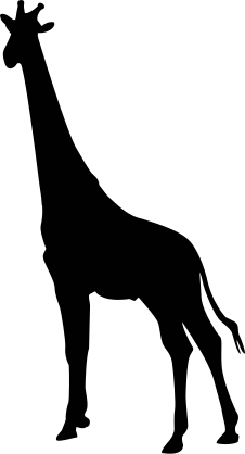 Giraffe Standing Sticker