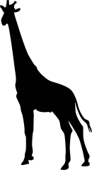 Giraffe Standing Sticker