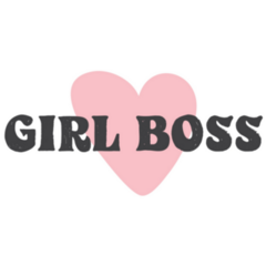 Girl Boss Retro Lettering Sticker