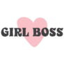 Girl Boss Retro Lettering Sticker