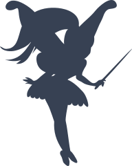 Girl Fairy With Wand Sticker