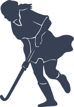 Girl Field Hockey Player Sticker