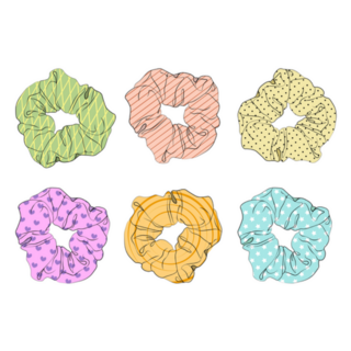 Girl Hair Scrunchies Pastel 90s Sticker 