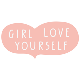 Girl Love Yourself Sticker