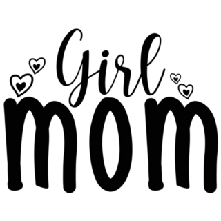 Girl Mom, Mothers Day Lettering Sticker