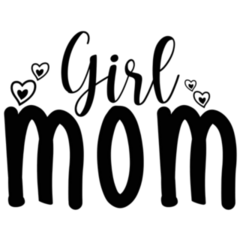 Girl Mom, Mothers Day Lettering Sticker