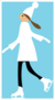 Girl On Ice Skates Sticker