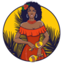 Girl Playing Maracas Sticker