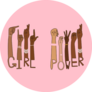 Girl Power American Sign Language Sticker