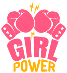Girl Power Boxing Illustration Sticker