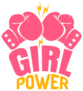 Girl Power Boxing Illustration Sticker