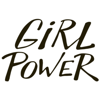 Girl Power Hand Drawn Lettering Sticker