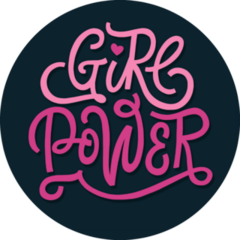Girl Power! Hand Lettering Sticker 
