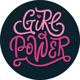 Girl Power! Hand Lettering Sticker 