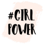 #Girl Power Lettering Sticker