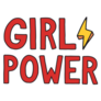 Girl Power Lightning Bolt Sticker