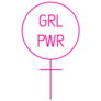 Girl Power Pink Feminism Sticker