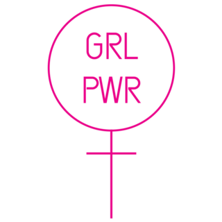 Girl Power Pink Feminism Sticker
