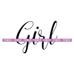 Girl Power Purple Typography Sticker