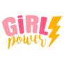 Girl Power Retro Emblem Sticker