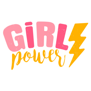 Girl Power Retro Emblem Sticker