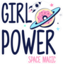 Girl Power Space Magic Sticker
