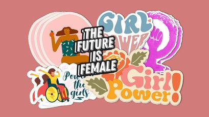 Girl Power and Feminism Stickers and Decals