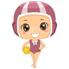 Girl Ready For Water Polo Sticker