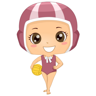 Girl Ready For Water Polo Sticker