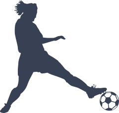 Girl Soccer Player Doing Tricks Sticker