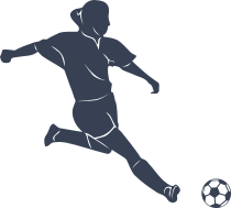 Girl Soccer Player Kicking Soccer Ball Sticker