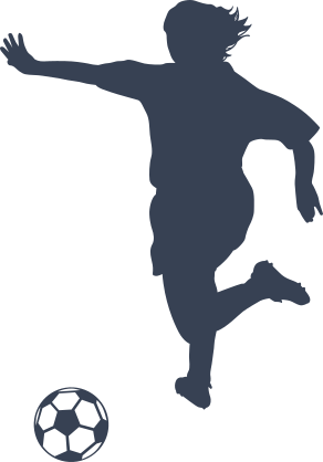 Girl Soccer Player Running After Ball Sticker