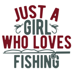 Girl Who Loves Fishing Sticker