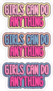 Girls Can Do Anything Sticker