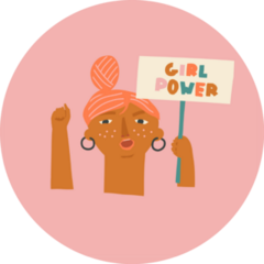 Girls Power, Empowered Women Sticker