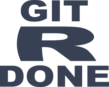 Git R Done Vinyl Lettering Sticker