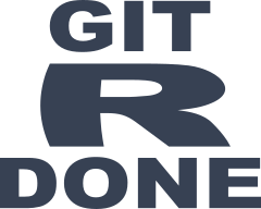 Git R Done Vinyl Lettering Sticker