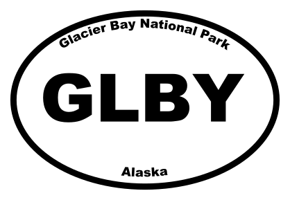 Glacier Bay National Park Oval Sticker