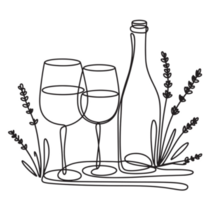 Glass & Lavender Sticker